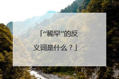 “稀罕”的反义词是什么？