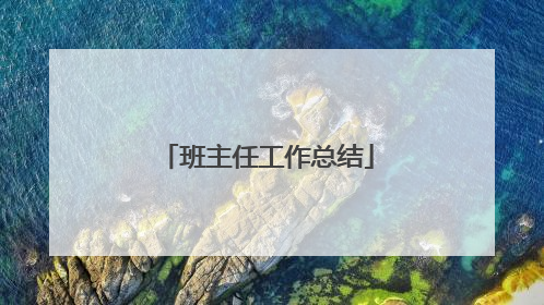 班主任工作总结