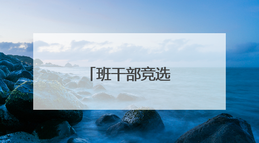 班干部竞选稿200字
