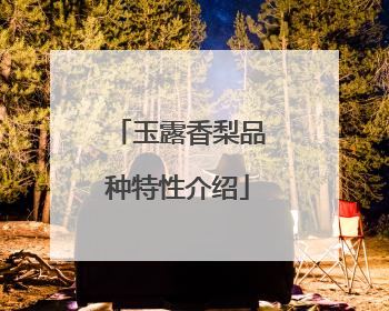 玉露香梨品种特性介绍