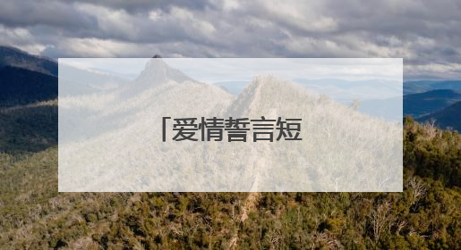 爱情誓言短句八个字