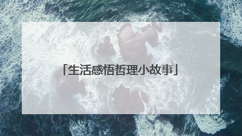 生活感悟哲理小故事