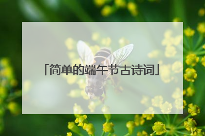 简单的端午节古诗词