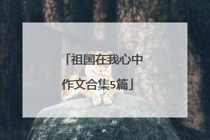 祖国在我心中作文合集5篇
