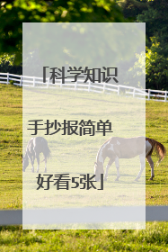 科学知识手抄报简单好看5张