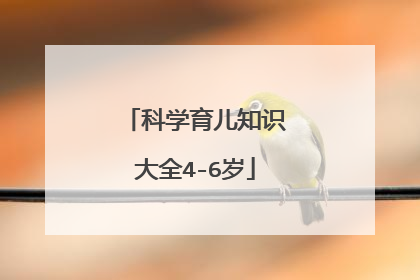 科学育儿知识大全4-6岁