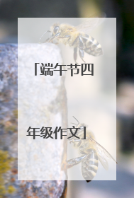 端午节四年级作文