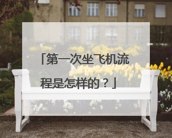 第一次坐飞机流程是怎样的？