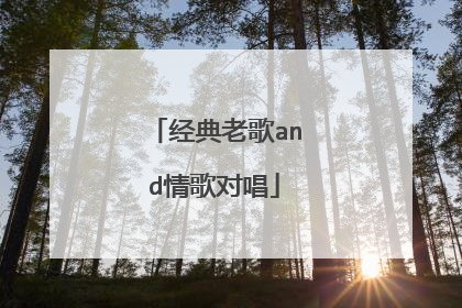 经典老歌and情歌对唱