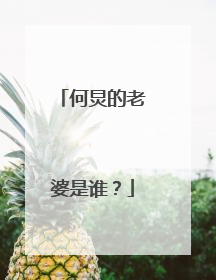 何炅的老婆是谁？