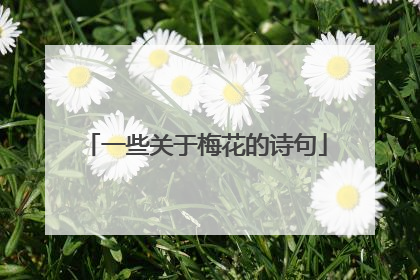 一些关于梅花的诗句