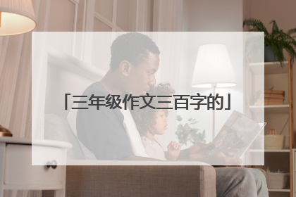 三年级作文三百字的