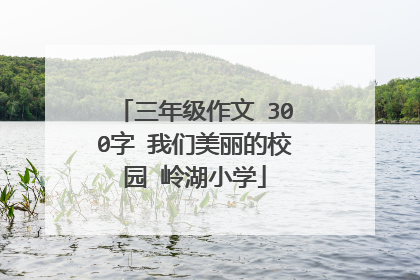 三年级作文 300字 我们美丽的校园 岭湖小学
