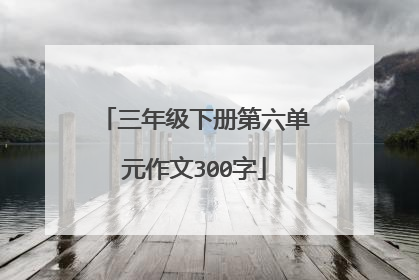 三年级下册第六单元作文300字