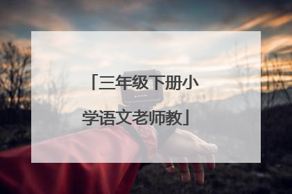 三年级下册小学语文老师教