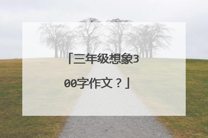 三年级想象300字作文？