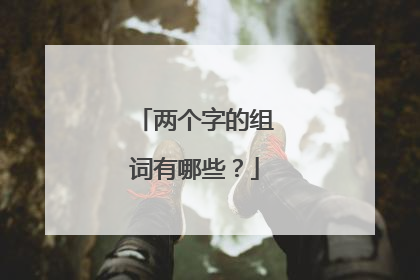 两个字的组词有哪些？
