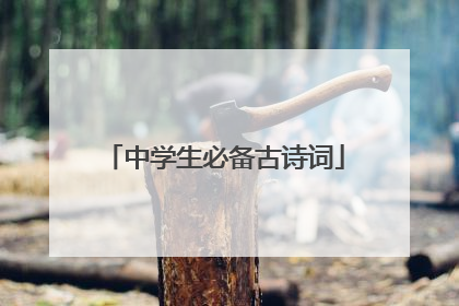 中学生必备古诗词