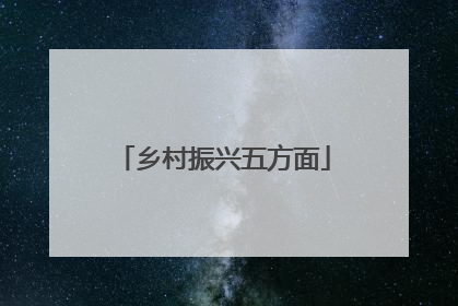 乡村振兴五方面