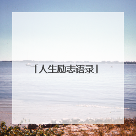 人生励志语录