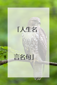 人生名言名句