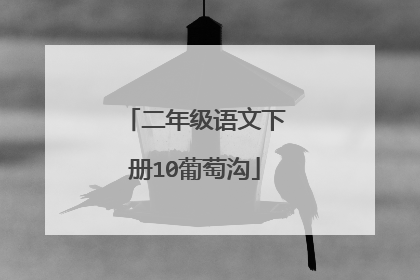 二年级语文下册10葡萄沟