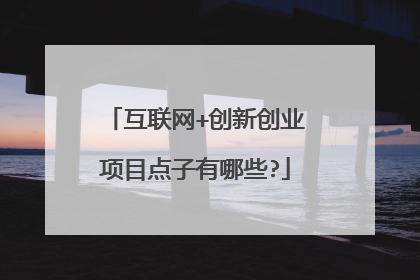互联网+创新创业项目点子有哪些?