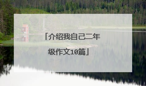 介绍我自己二年级作文10篇