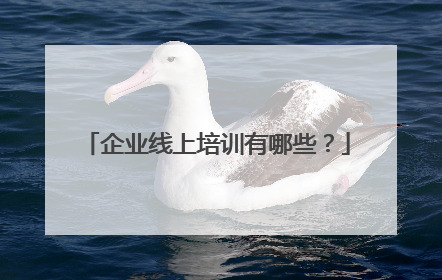 企业线上培训有哪些？