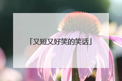 又短又好笑的笑话