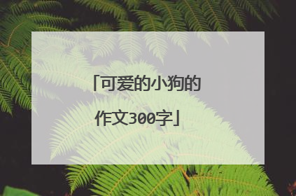 可爱的小狗的作文300字
