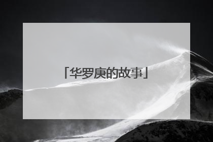 华罗庚的故事