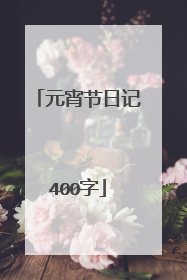 元宵节日记400字