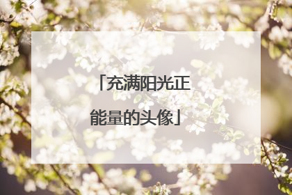 充满阳光正能量的头像