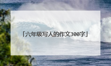 六年级写人的作文300字