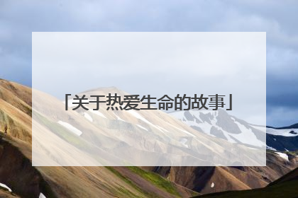 关于热爱生命的故事