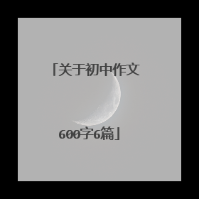关于初中作文600字6篇
