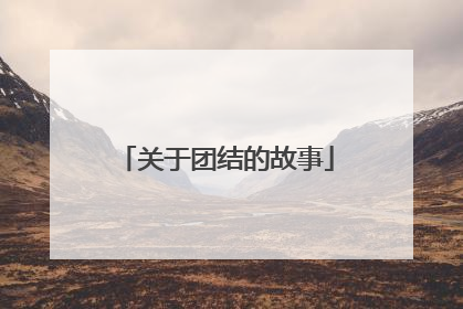 关于团结的故事