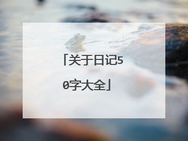 关于日记50字大全