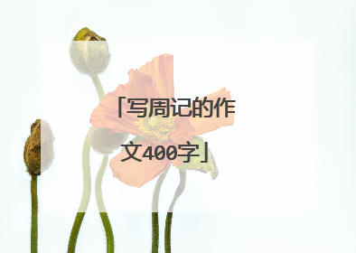 写周记的作文400字