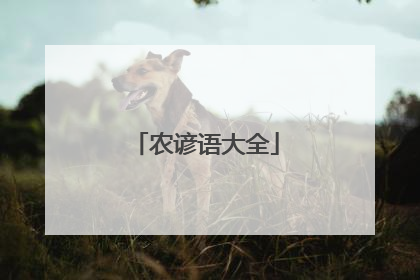 农谚语大全