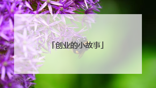 创业的小故事