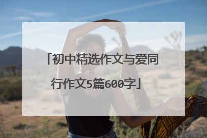 初中精选作文与爱同行作文5篇600字
