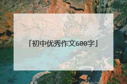 初中优秀作文600字