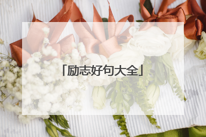 励志好句大全