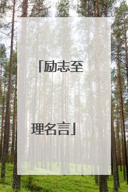 励志至理名言