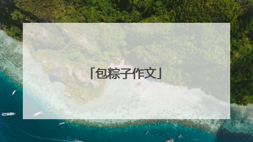 包粽子作文