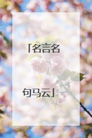 名言名句马云