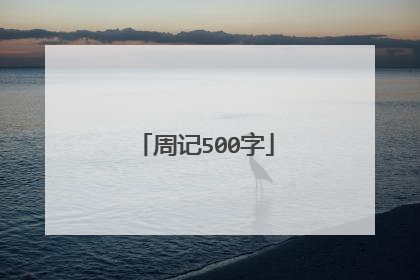 周记500字