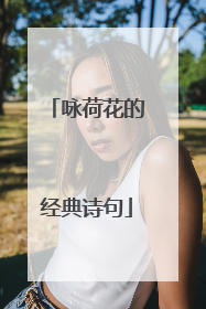 咏荷花的经典诗句